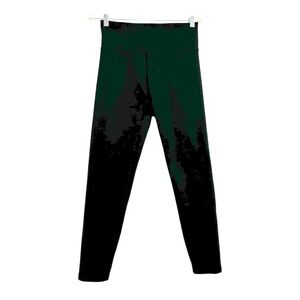 Zobha Womens High Waisted Activewear Leggings Black Large Logo Yoga Pants
